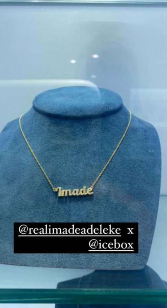 Davido gifts daughter, Imade a customized jewelry worth millions of naira 4 Screenshot 20210426 171256