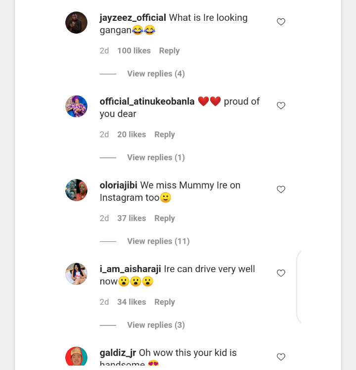 Actress Aisha Lawal, Wumi Toriola, And Others React To Charming Photo Of Kolawole Ajeyemi And His Son 24 Screenshot 20210501 005254