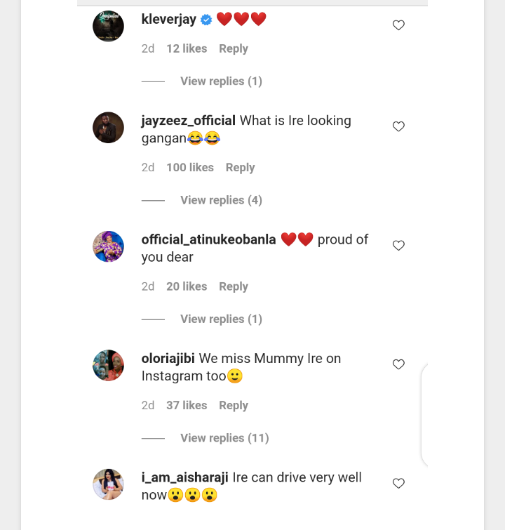 Actress Aisha Lawal, Wumi Toriola, And Others React To Charming Photo Of Kolawole Ajeyemi And His Son 23 Screenshot 20210501 005303