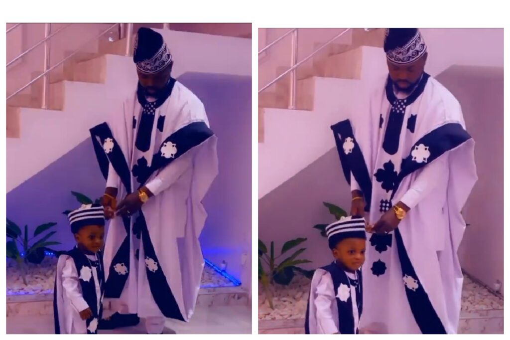 Watch Video Of Sunday Outfit Of Yoruba Actor Kolawole Ajeyemi And His Lovely Son Ire Ajeyemi 2 1621150866012