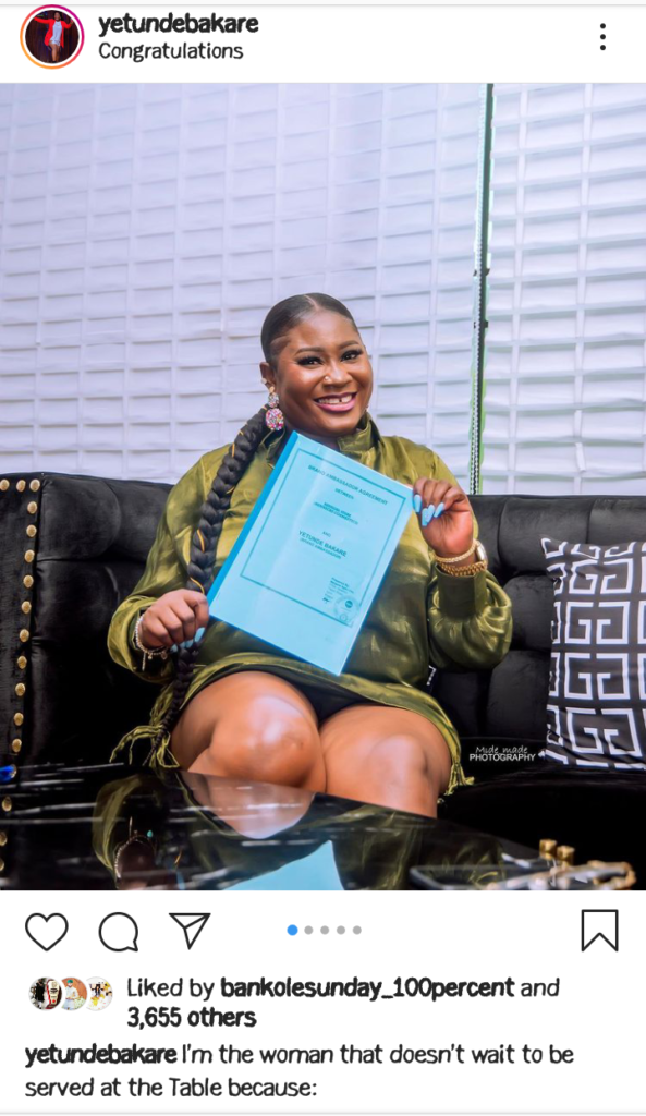 Congratulations To Yoruba Actress Yetunde Bakare As She Sign Ambassador Deal (photo) 3 Screenshot 20210527 081230