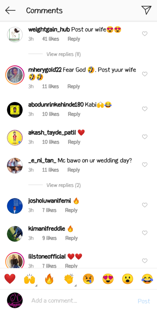 "Am On Mc Duty" Cute Abiola Says After His Fans Congratulate Him As He Secretly Ties The Knot With His Original Girlfriend (photos) 5 Screenshot 20210529 194507