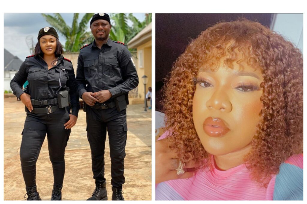 "Maybe You Should Join Nigeria Police" Toyin Abraham, Akuapem React After Mercy Aigbe Shared Photos Of Herself Slaying In Police Uniform (Photos) 2 1623147090450