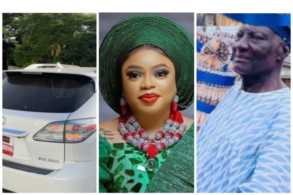 Bobrisky Father Doesn't Look Happy Despite Gifted A Car From His Son On His Birthday (Photos) 2 1623828622404