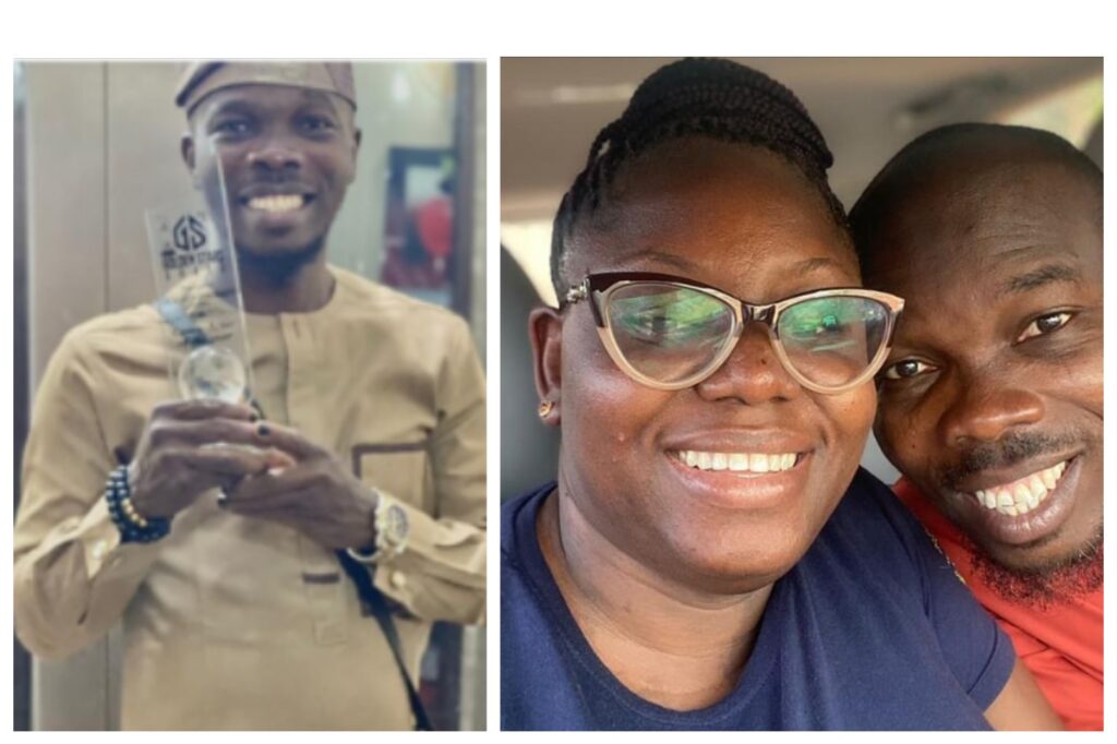 Yoruba Actor, Olatayo Amokade Ijebu’s Wife Celebrates Him As He Won The Comic Actor Of The Year At The Golden Star Awards (video) 2 1624360603981