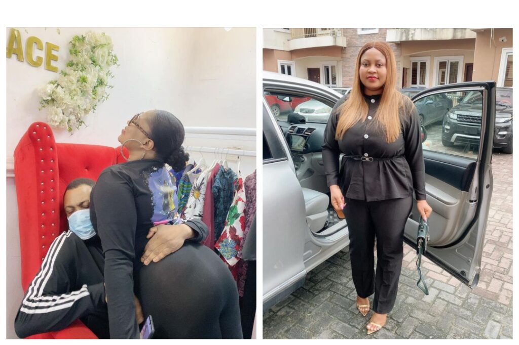 Reactions As Popular Actress, Joke Jigan, Shares Romantic Picture With Her Husband Inside Her Shop (Photos) 2 1624521945379