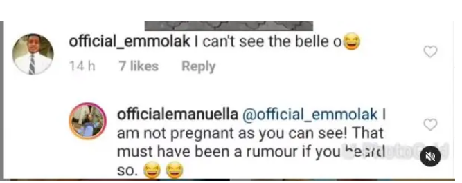 Comedienne, Emmanuella, reacts to rumours that she’s pregnant 3 Screenshot 20210602 101209