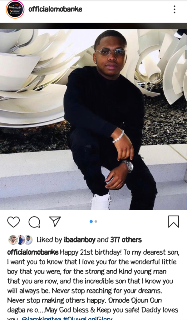 Yoruba Actor Soji Omobanke Celebrates His Lookalike Son 21st Birthday Today (photos) 3 Screenshot 20210607 170951