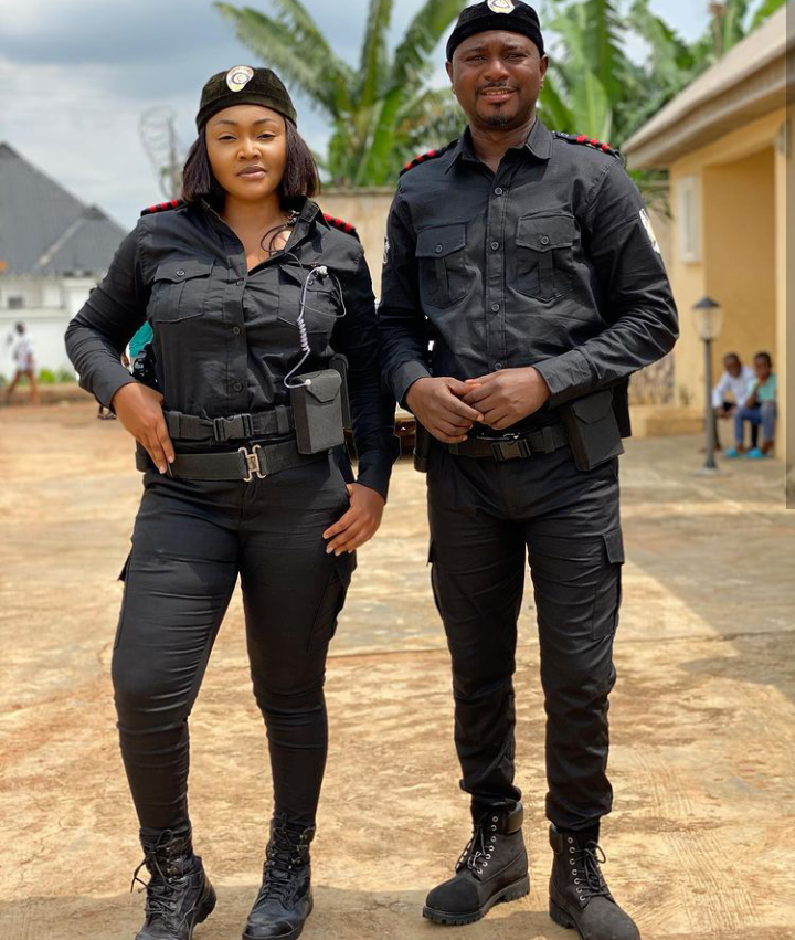 "Maybe You Should Join Nigeria Police" Toyin Abraham, Akuapem React After Mercy Aigbe Shared Photos Of Herself Slaying In Police Uniform (Photos) 5 Screenshot 20210608 110209