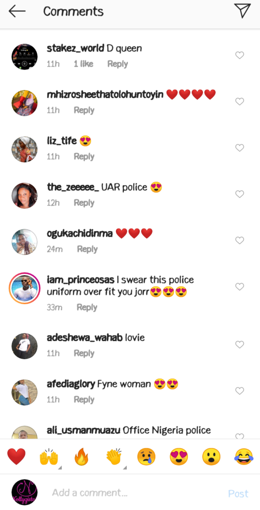 "Maybe You Should Join Nigeria Police" Toyin Abraham, Akuapem React After Mercy Aigbe Shared Photos Of Herself Slaying In Police Uniform (Photos) 8 Screenshot 20210608 110247