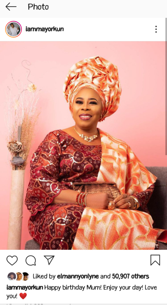 Singer Mayorkun Celebrates His Mother Toyin Adewale Birthday Today In A Special Way (Photos) 3 Screenshot 20210611 164745