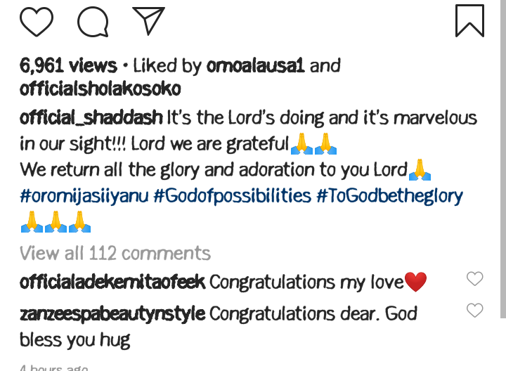 Yoruba Actress Mide Martins Congratulates Her Colleague Who Just Welcome A Baby Girl (Photos) 6 Screenshot 20210612 111758