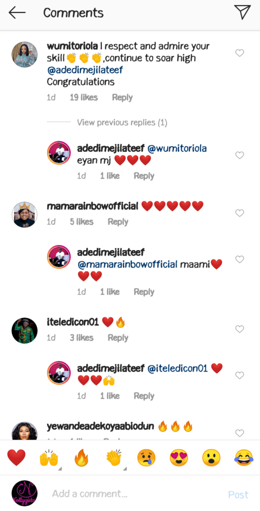 Reactions After Yoruba Actor Adedimeji Lateef Share Cute Photos At A Movie Premier "AYINLA" 9 Screenshot 20210613 115215