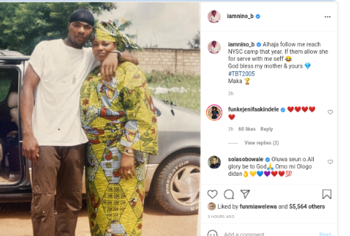 Ibrahim Chatta, Funke Akindele & Others React As Actor Ninalowo Bolanle Says His Mother Followed Him To The NYSC Camp (photo) 6 Screenshot 20210617 141343