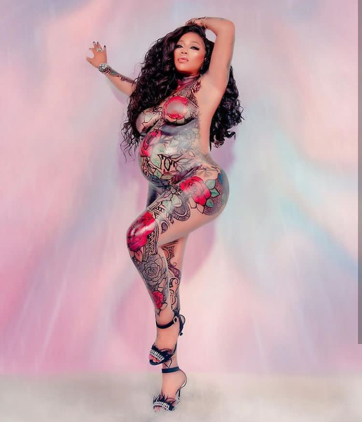 Toyin Lawani Shows Off Her Baby Bump In Nude Photos 4 Screenshot 20210618 195035