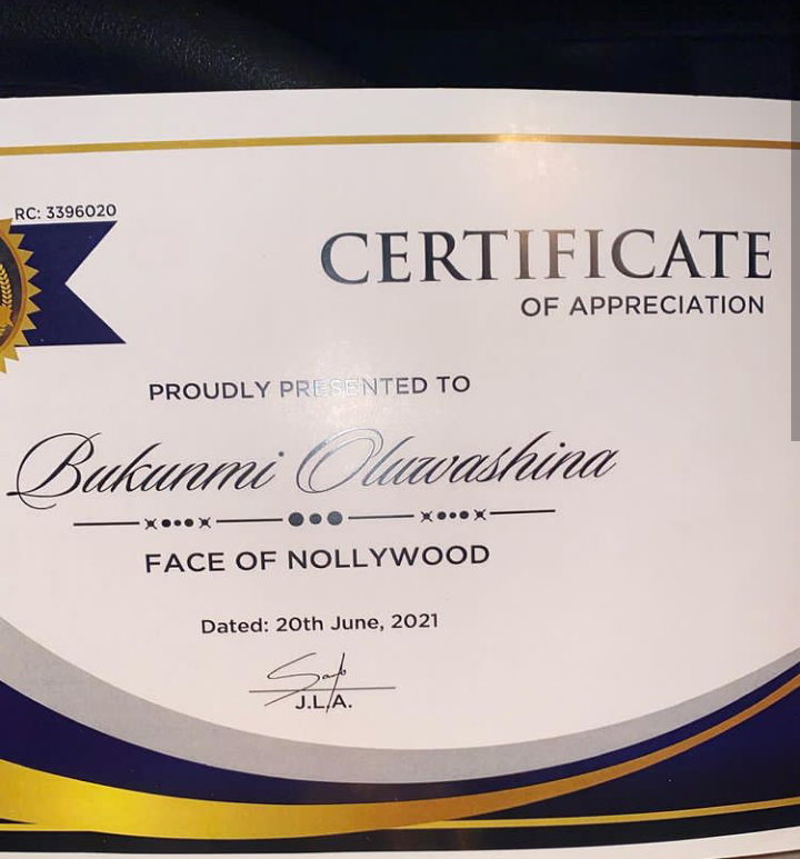 Congratulation To Bukunmi Oluwasina, After She Won A Nollywood Award (Photos) 4 Screenshot 20210620 213604