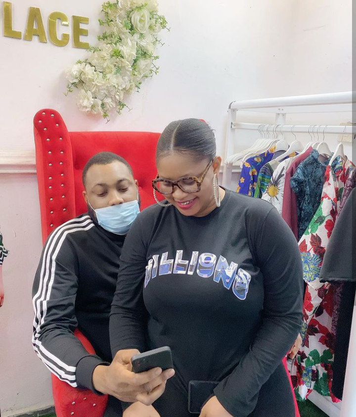 Reactions As Popular Actress, Joke Jigan, Shares Romantic Picture With Her Husband Inside Her Shop (Photos) 5 Screenshot 20210624 091128