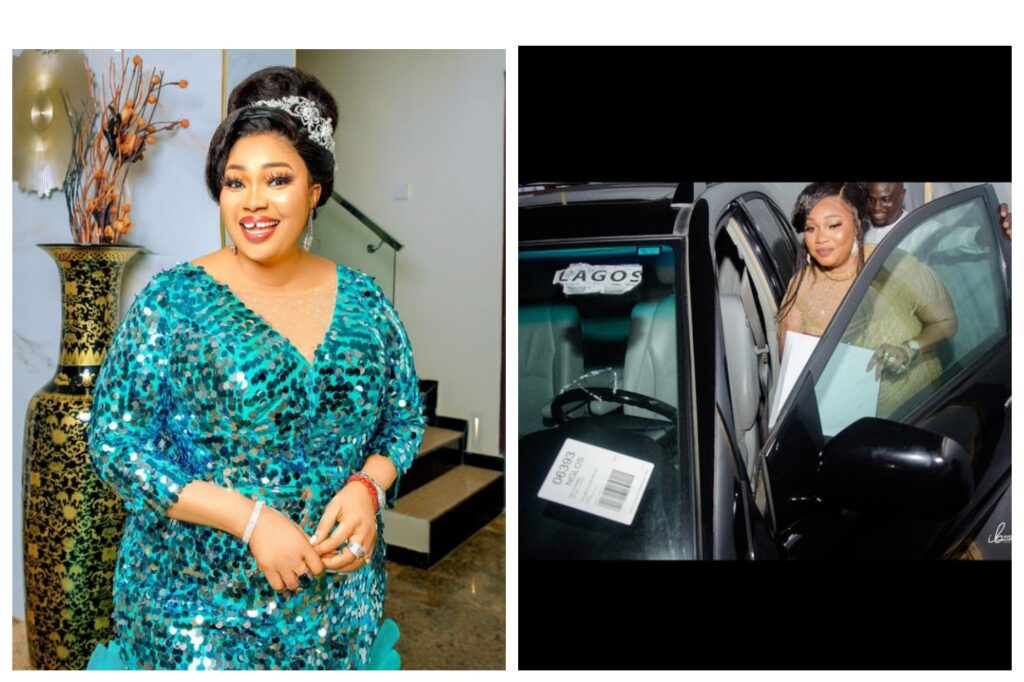 Congratulations As Yoruba Actress Jaiye Kuti Was Gifted A Brand New Car For Her Birthday Present (photos) 2 1626121763139