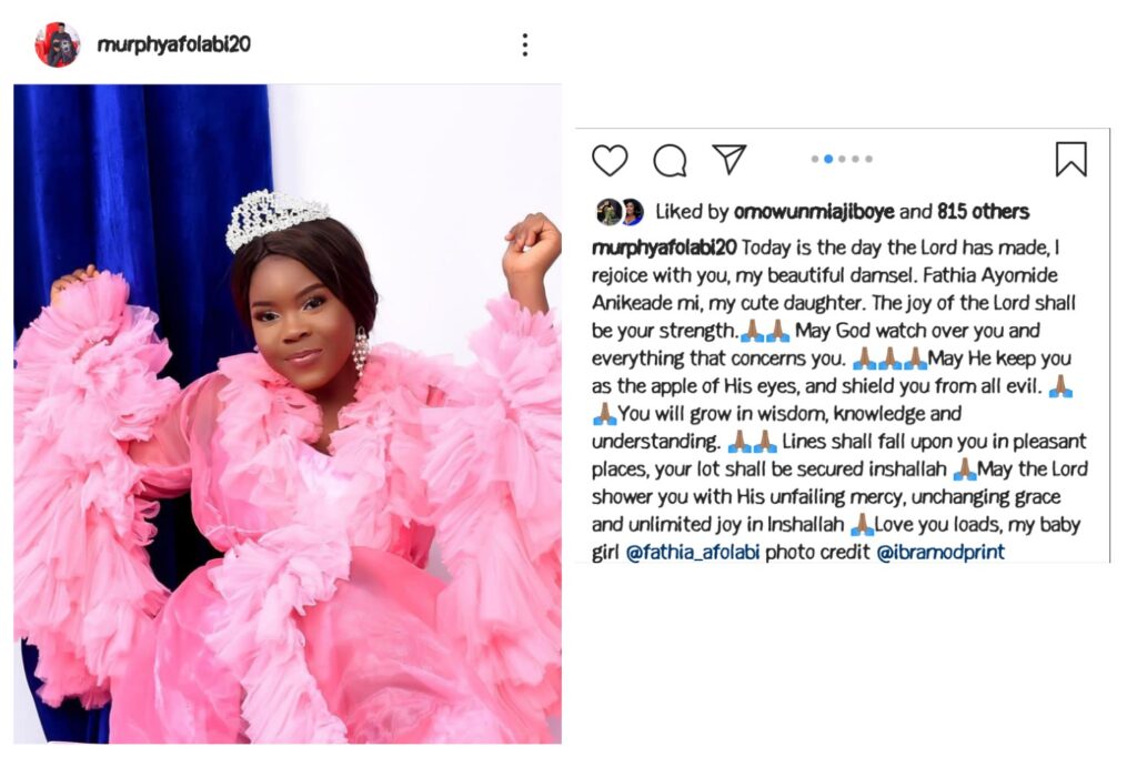 Actor Murphy Afolabi Celebrates His Beautiful Daughter As She Adds Another Year Today 3 1626517063807