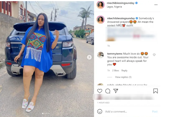 ‘I Am Somebody’s Answered Prayers’ – Nkechi Blessing Brags As She Share New Photos 3 Screenshot 20210702 184451