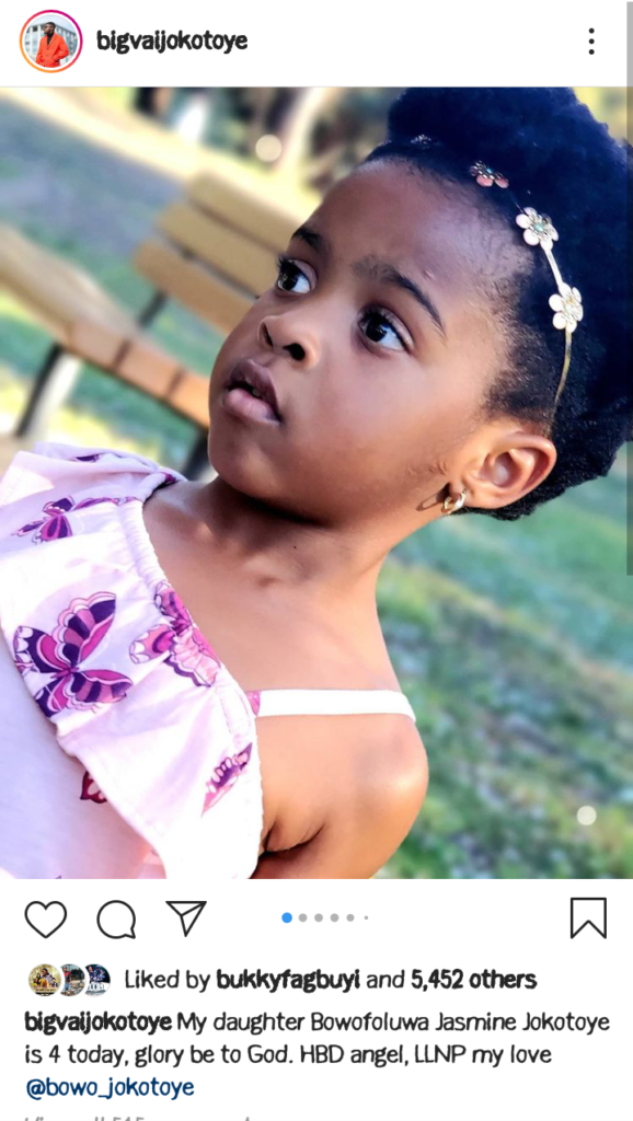 Actor Bigvai Jokotoye Celebrates His Beautiful Daughter As She Clocks 4 Years Today (Photos) 3 Screenshot 20210703 134508