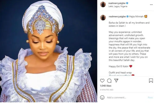 Actress Mercy Aigbe reveals her Islamic name as she celebrates Sallah with Muslim faithful 3 Screenshot 20210720 121217