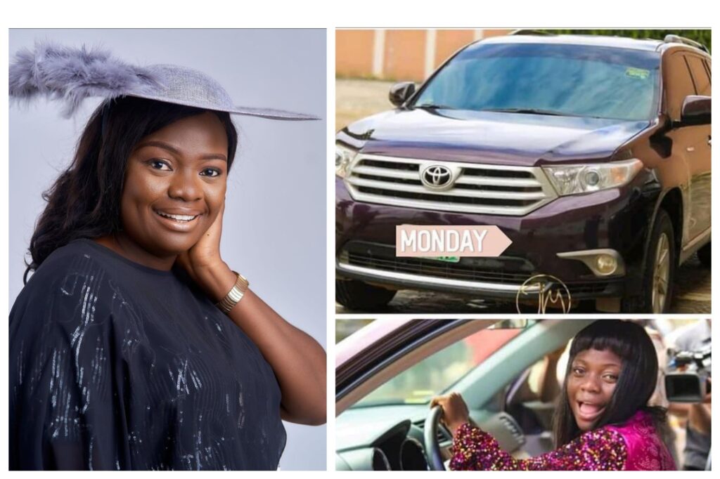 Congratulations To Gospel Singer Adeyinka Alaseyori As She Acquired A New Car (Photos) 2 1627983940801