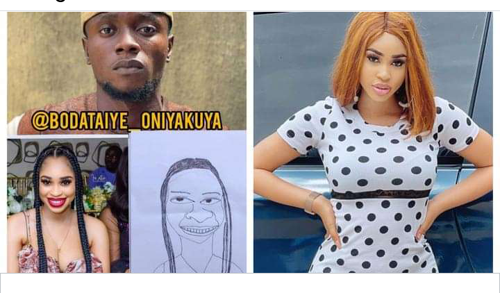 “Nothing Pain Me Pass The Nose” – Yetunde Barnabas Reacts After An Artist Drew A Rough Sketch Of Her 2 Screenshot 20210805 205956