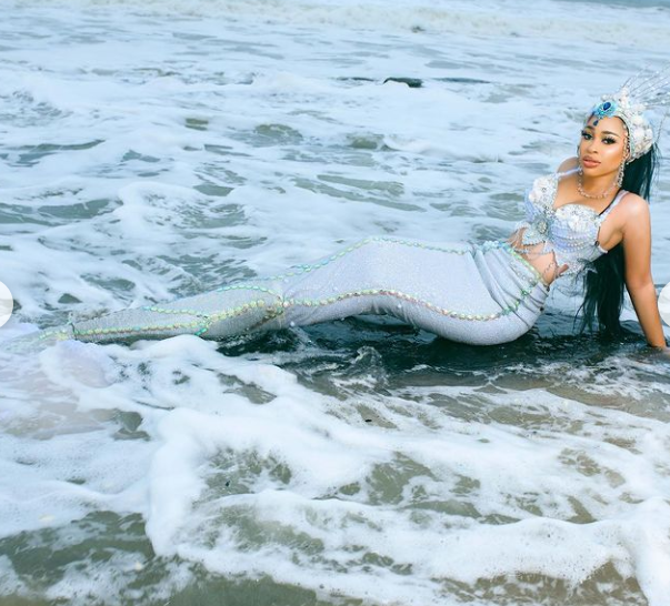 Fans And Celebrities React As Yetunde Barnabas Is Spotted Rocking A Mermaid Outfit (Photos) 4 Screenshot 20210821 070759