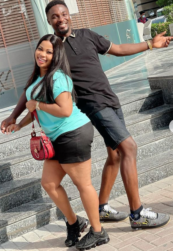 Reactions As Yoruba Actor Adeniyi Johnson, Shares Romantic Pictures With Wife, Seyi Edun (Photos) 4 Screenshot 20210825 210514