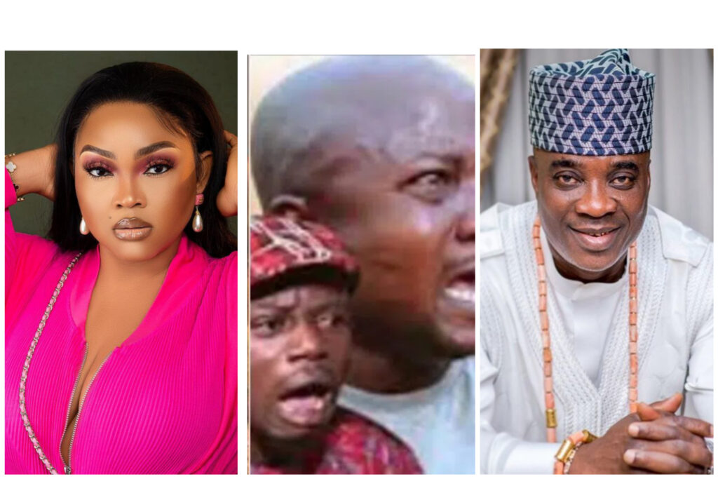 Mercy Aigbe, Broda Shaggi react as Fuji musician, Kwam1 chase away Sanyeri and Okele for hijacking his money 2 inCollage 20210822 134516820