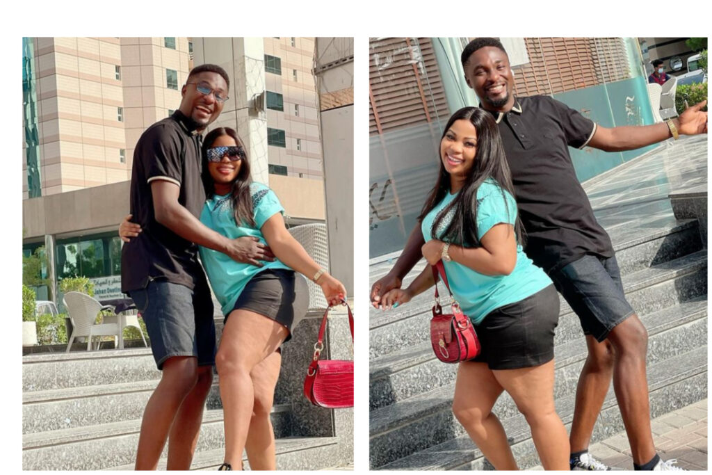 Reactions As Yoruba Actor Adeniyi Johnson, Shares Romantic Pictures With Wife, Seyi Edun (Photos) 2 inCollage 20210825 210954723