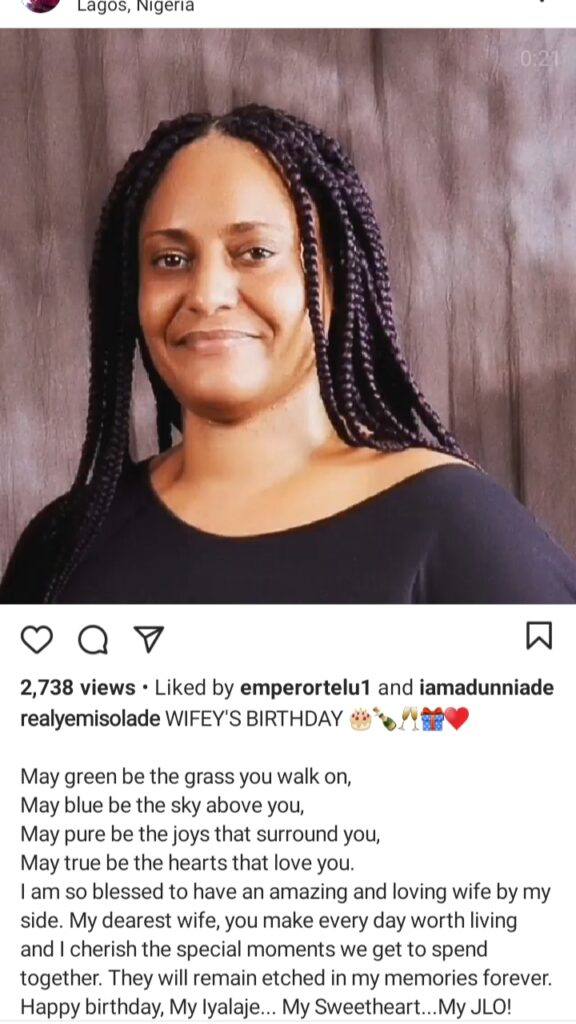 Veteran Nollywood Actor,Yomi Solade Celebrates his beautiful Wife Birthday In a romantic way (Photos) 7 20210924 210246