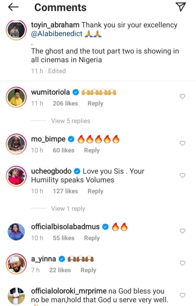 “Na God bless you no be man” Fans React As Osun state deputy Governor honours Actress Toyin Abraham (photos) 6 20210927 201234