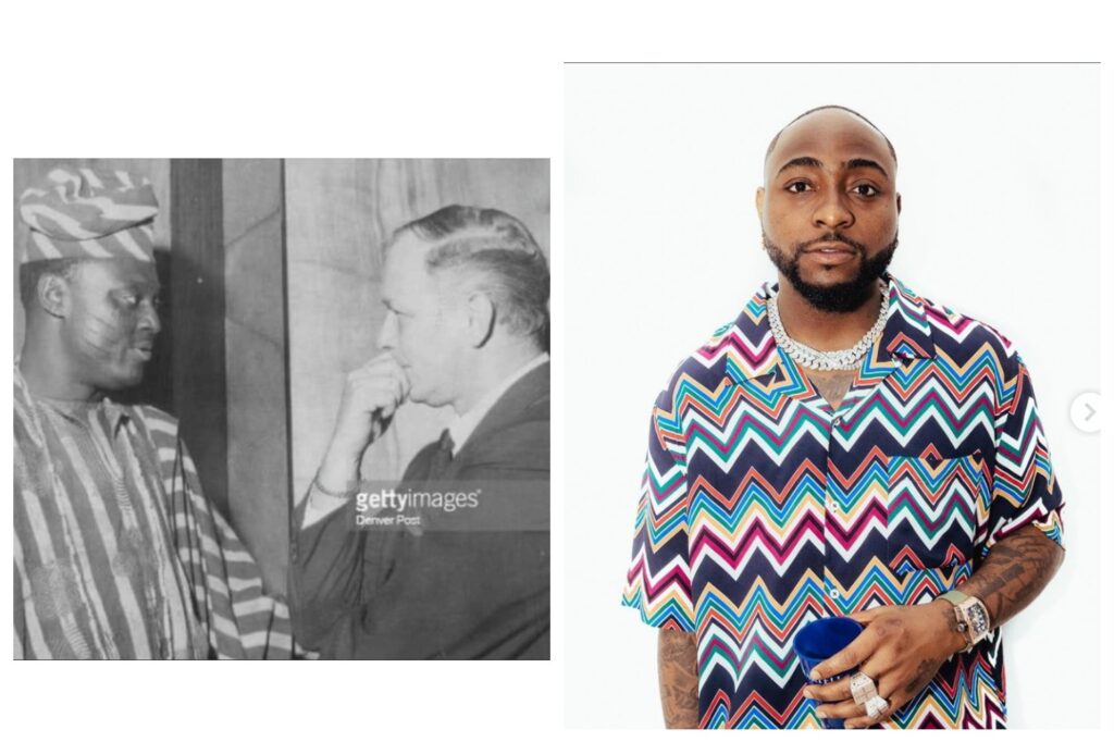Davido Reacts As Photo Of His Grandfather With The Ex-President Of US Farmers Union Surfaces Online 2 1635500218401