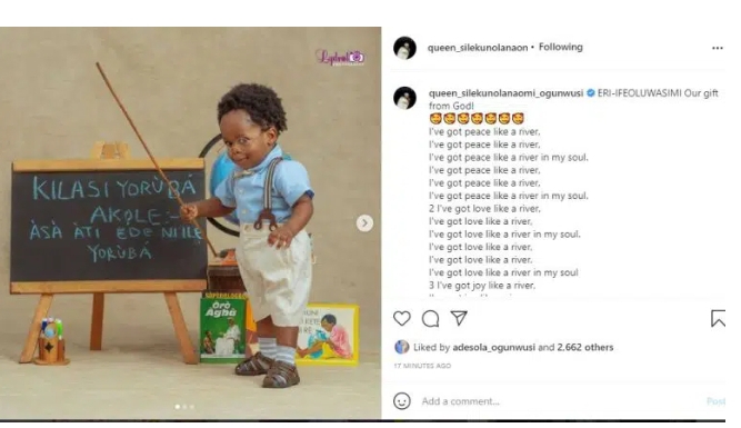 Ooni’s Wife Olori Naomi Celebrates Son Birthday Today As He Clock One (Photos) 3 Screenshot 20211118 130301