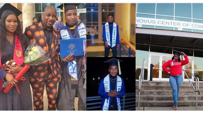 My tout father is better than yours – MC Oluomo’s son celebrates father as siblings graduate in US 3 Screenshot 20211212 132751