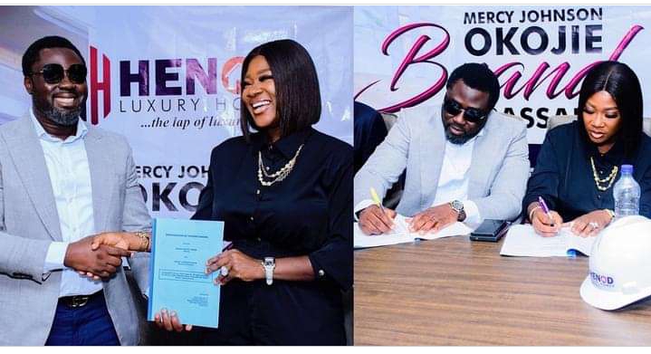 Actress, Mercy Johnson-Okojie signs endorsement deal with husband’s Real Estate company 2 Screenshot 20211216 095603