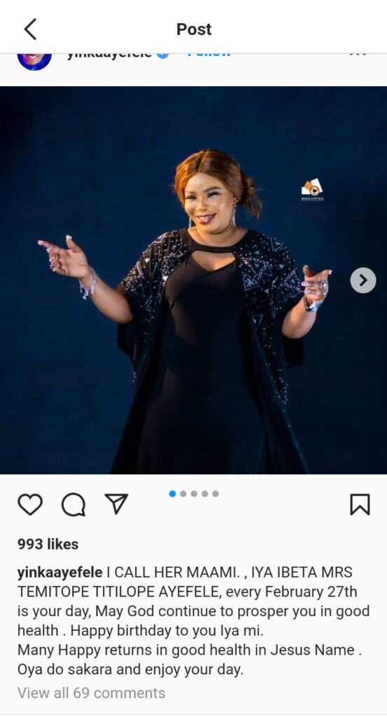"I Call Her Maami" Singer Yinka Ayefele Says As He Celebrates His Beautiful Wife Birthday Today (Photos) 3 Screenshot 20220227 104559