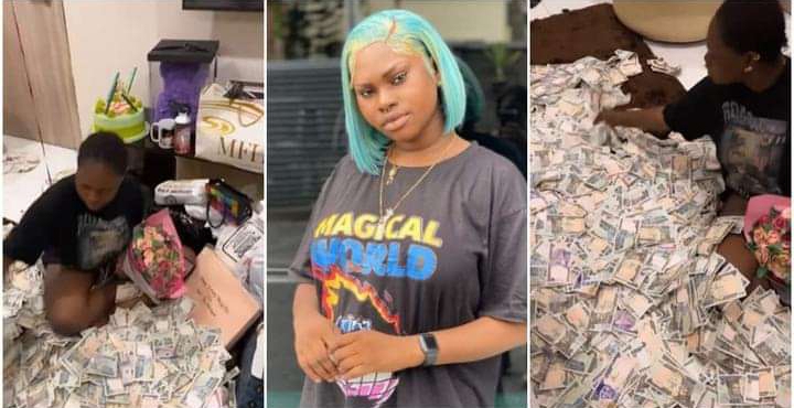 Influencer Mandy Kiss Swims in Pool of Money, Other Beautiful Gifts As She Marks 22nd Birthday (Video) 2 Mandy Kiss