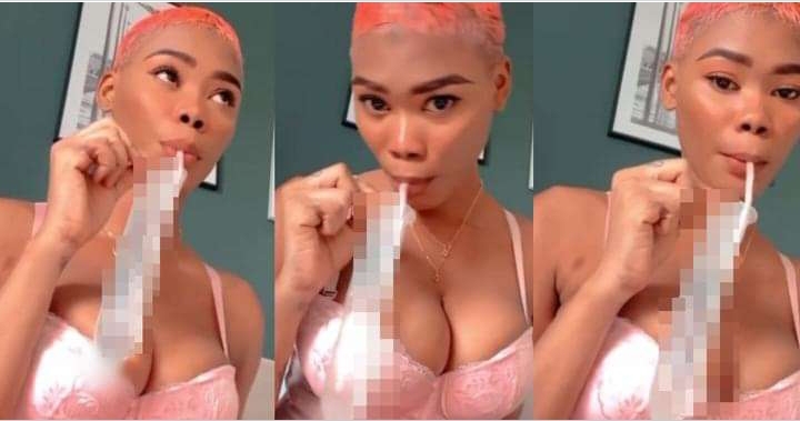 Bobrisky former PA, Oye Kyme shares video of her drinking water from a condom (video) 2 Bobrisky