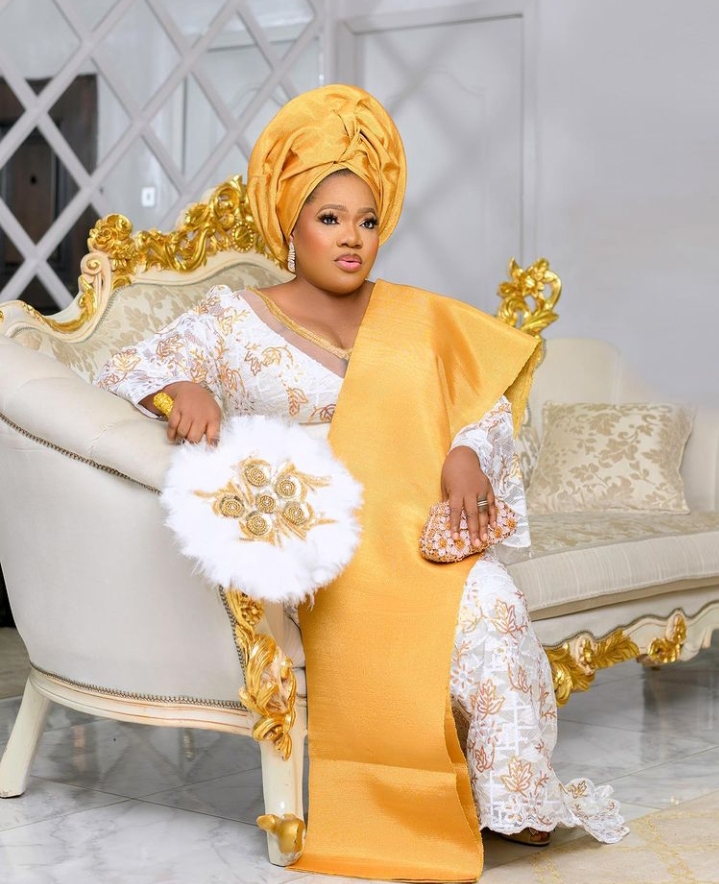 Actress Toyin Abraham,Hubby tease Daughter as she blushes seeing herself in a movie (Watch Video) 2 Screenshot 20220426 133231