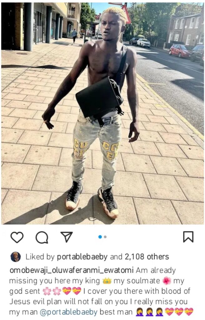 “No evil plan will fall on you” Portable’s babymama rains prayers on him as he storms London 3 Screenshot 20220427 115030