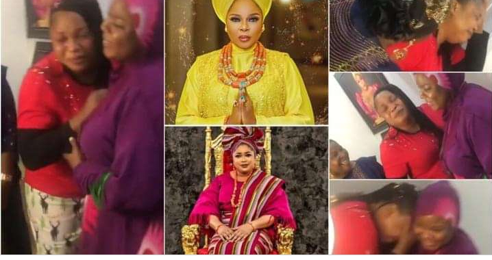 Actress Kemi Afolabi sheds tears as Funke Etti surprises her in grand style as she clocks 44 (video) 2 Screenshot 20220428 130727