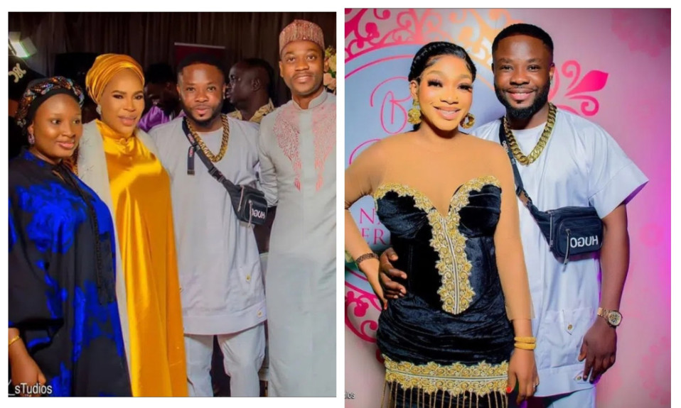 Money rains as actor, Ibrahim Yekini throws a lavish naming ceremony (photos)