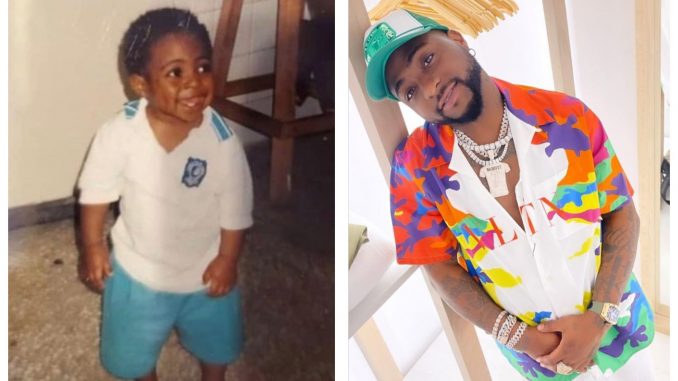 Singer Davido shares epic throwback photo Singer Davido shares epic throwback photo