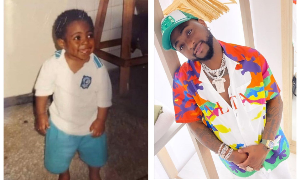 Singer Davido shares epic throwback photo
