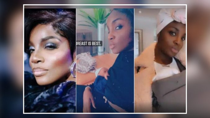 “Breast is best”, Seyi Shay shares adorable breastfeeding photo “Breast is best”, Seyi Shay shares adorable breastfeeding photo