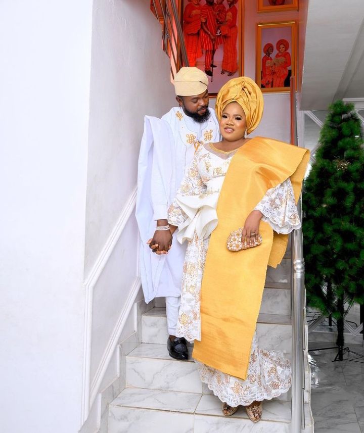 Actress Toyin Abraham finally starts following husband to RCCG Church as they expect new baby (video) 2 Toyin Abraham