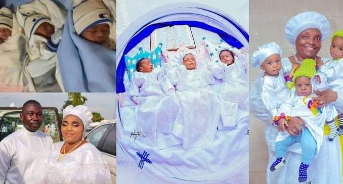 Nigerian woman gives birth to triplets after 17 years of waiting Nigerian woman gives birth to triplets after 17 years of waiting